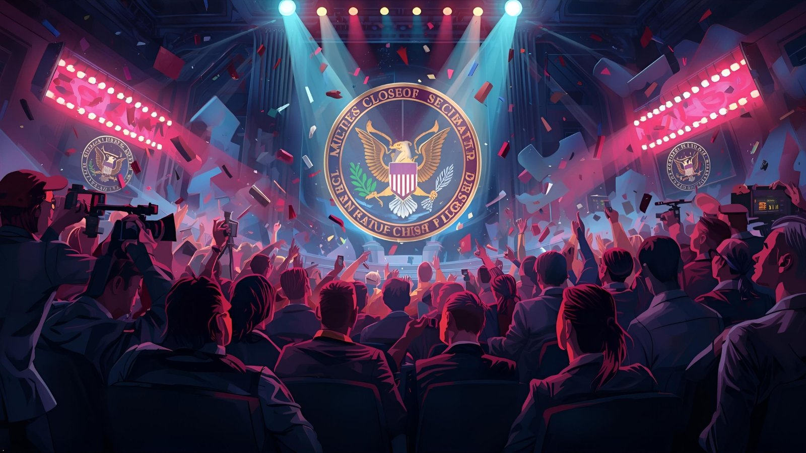 SEC closure, celebrity promotions, and parallel litigation