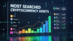 most searched cryptocurrency assets
