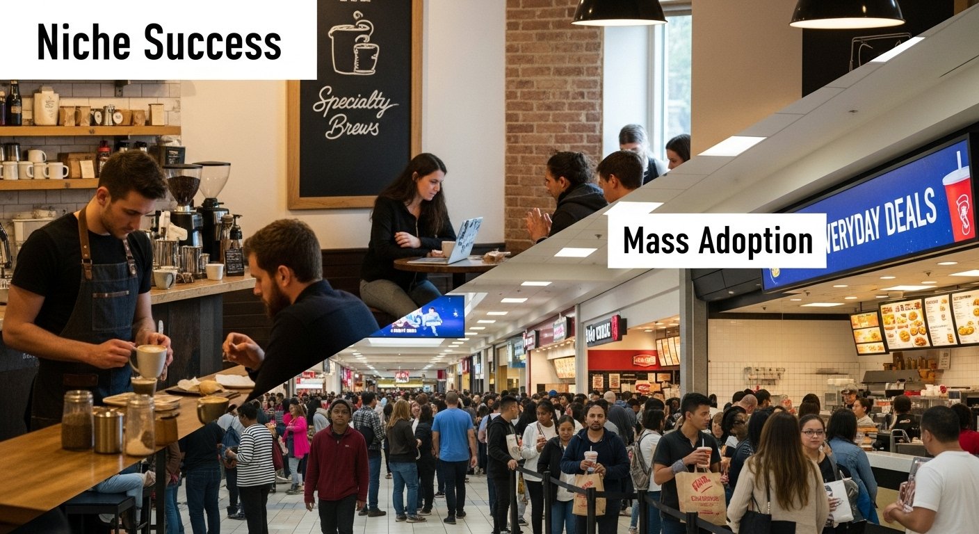 Niche Success Vs Mass Adoption