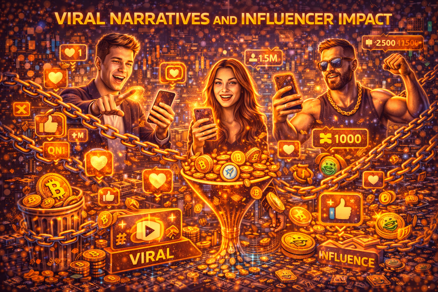 Viral narratives and influencer impact