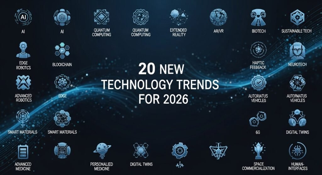 20 New Technology Trends for 2026 That Will Transform the Future 20 New Technology Trends for 2026