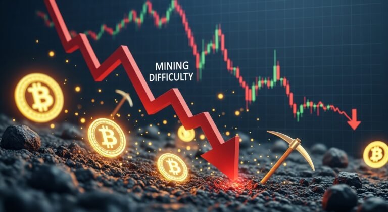 Bitcoin Mining Difficulty Sees Sharpest Drop