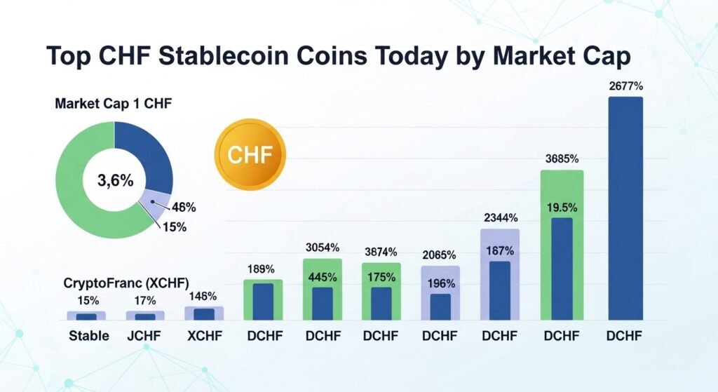 Top CHF Stablecoin Coins Today by Market Cap in 2026