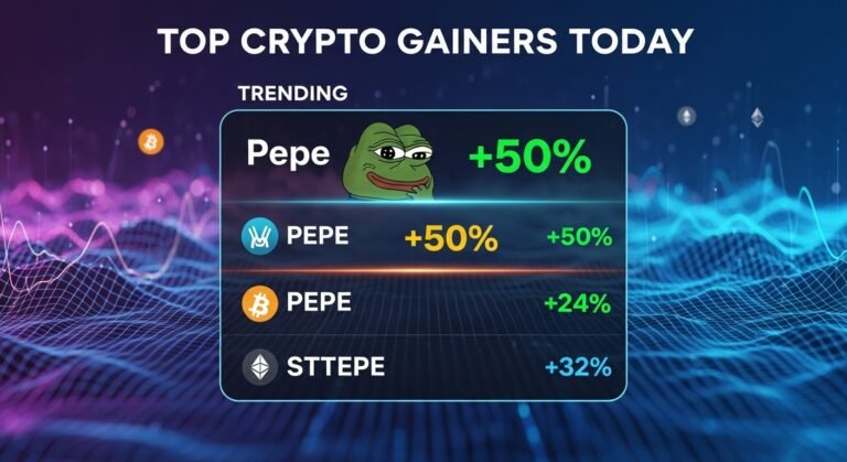 Top Crypto Gainers Today Pepe, Dogecoin Lead Surge