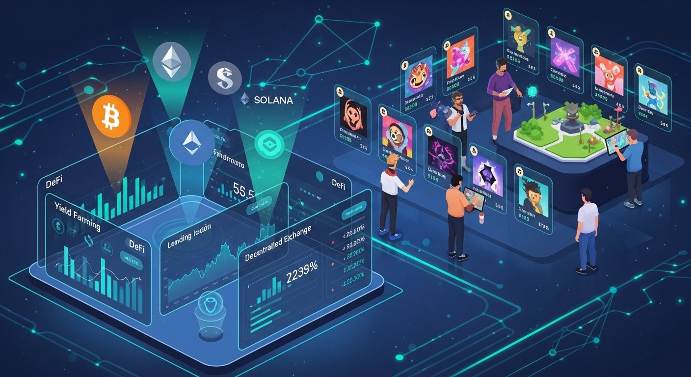decentralized finance platforms and NFT marketplaces