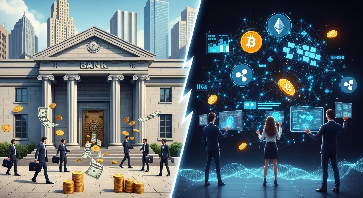 traditional financial system and the crypto ecosystem